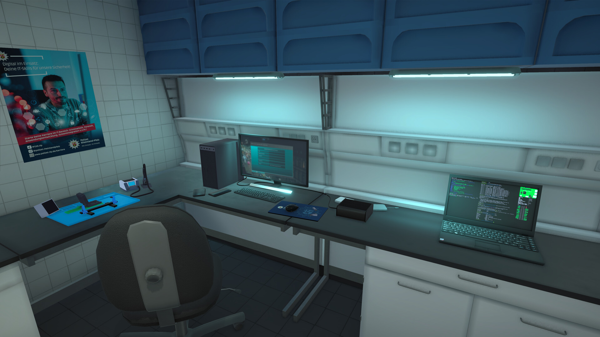 Fingerprint comparison in the forensic lab